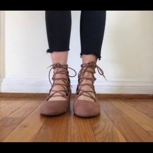 COPY - H&M Lace up ballerina flats